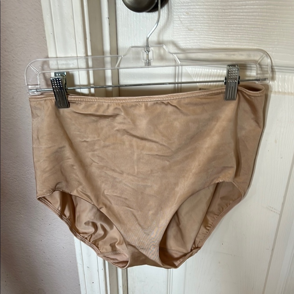 Women's Tan Spanx briefs size 1x